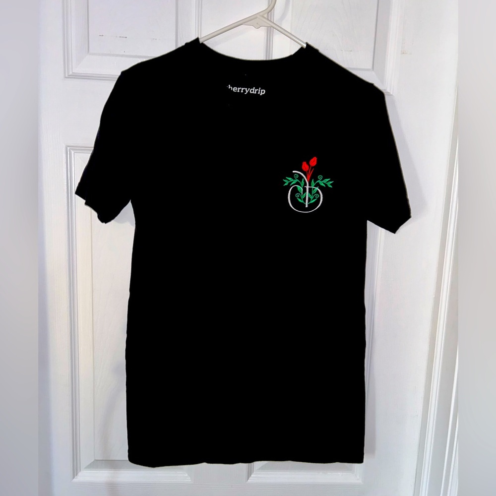 Cherry Drip “Embrace Your Flowers Unisex Organic Cotton T- Shirt
